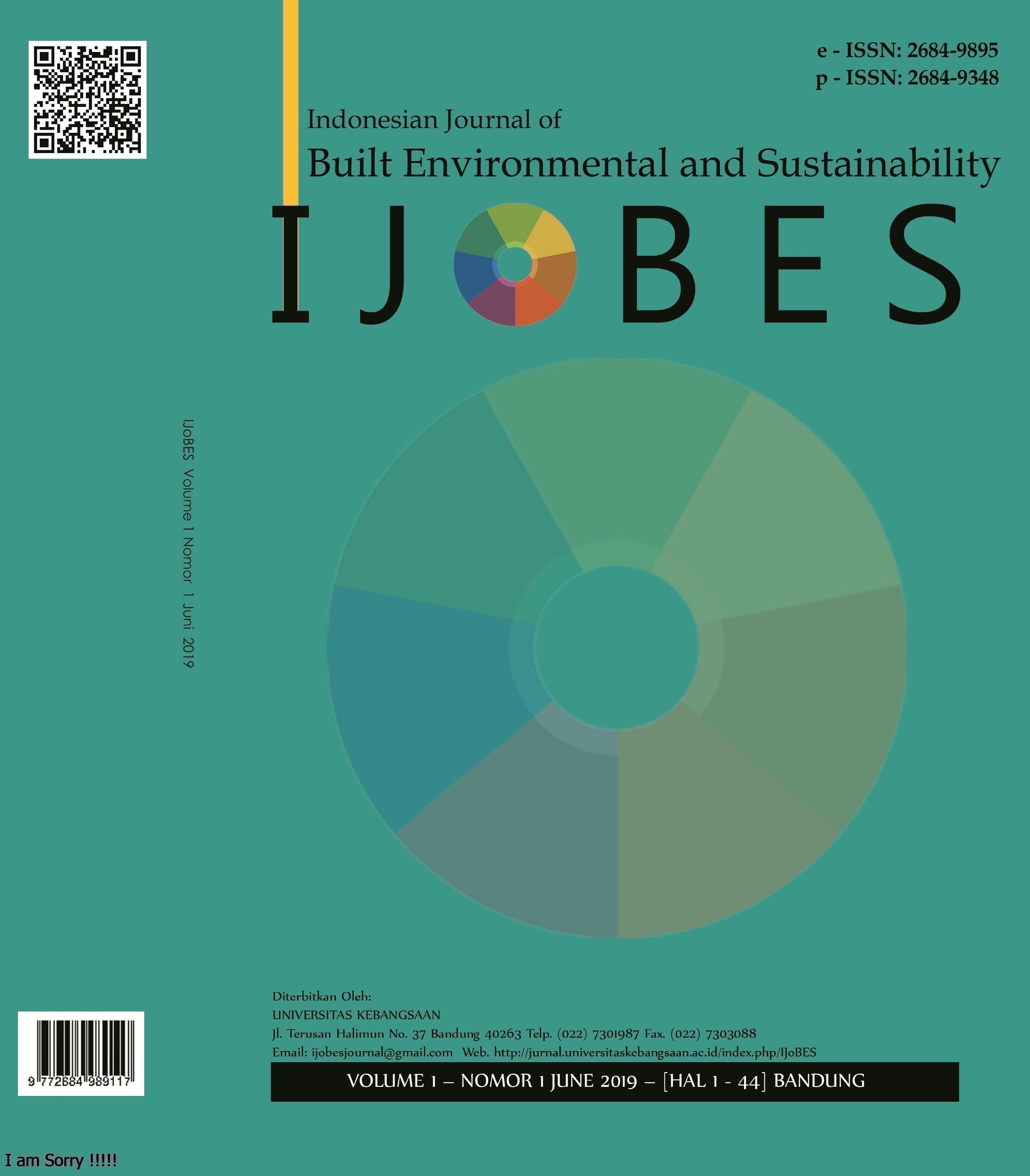 					View Vol. 2 No. 1 (2020): Indonesian Journal Of Built Environmental and Sustainability
				